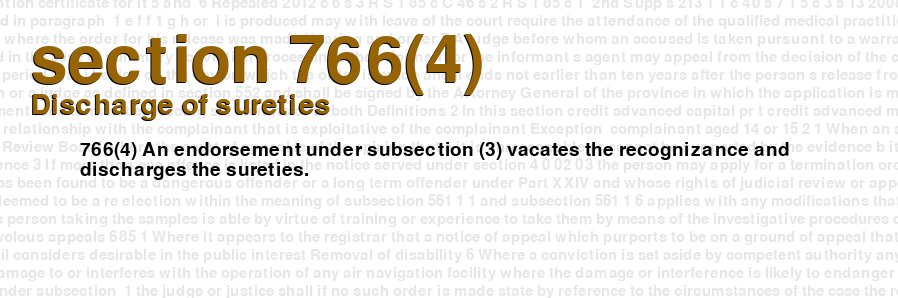 Discharge of sureties