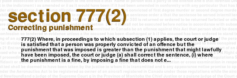Correcting punishment