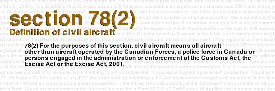 Definition of civil aircraft