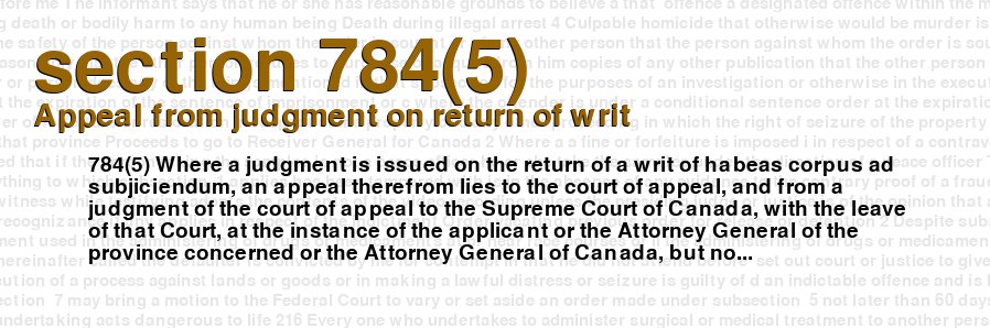 Appeal from judgment on return of writ