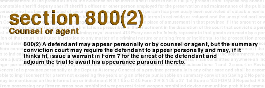 Counsel or agent