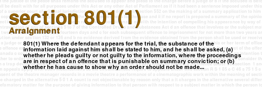 Arraignment