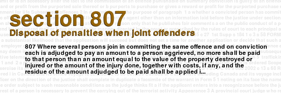 Disposal of penalties when joint offenders