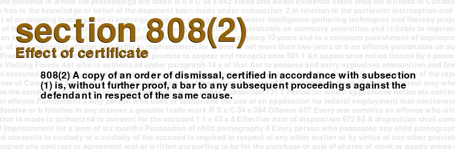 Effect of certificate