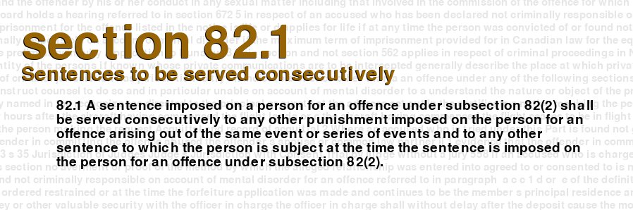 Sentences to be served consecutively