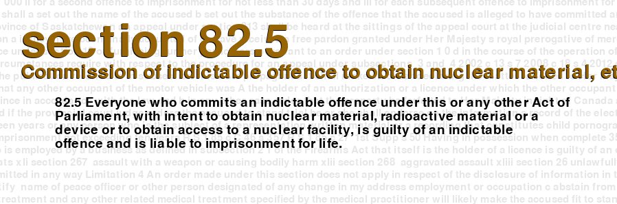Commission of indictable offence to obtain nuclear material, etc.