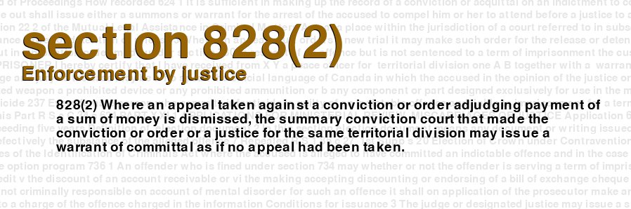 Enforcement by justice