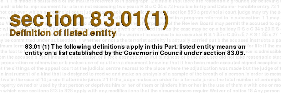 Definition of listed entity