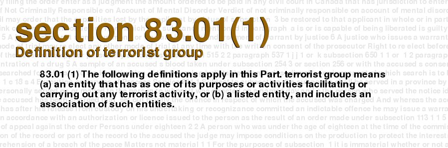 Definition of terrorist group