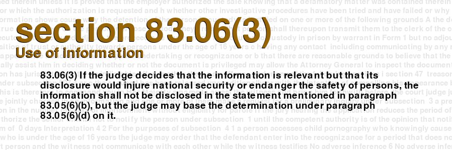 Use of information