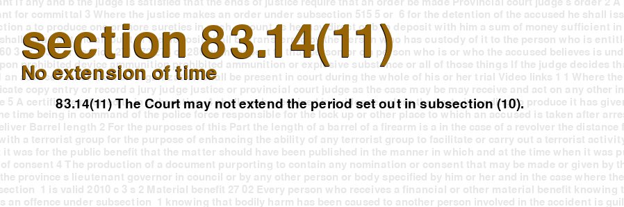 No extension of time