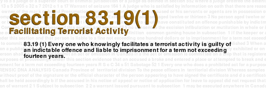 Facilitating Terrorist Activity