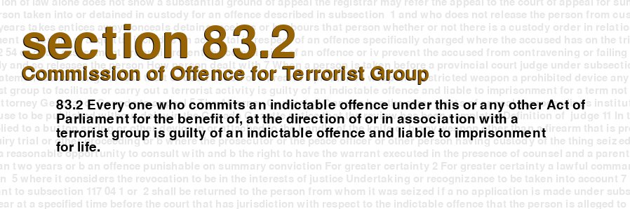 Commission of Offence for Terrorist Group