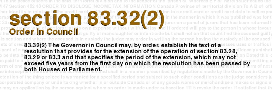 Order in Council