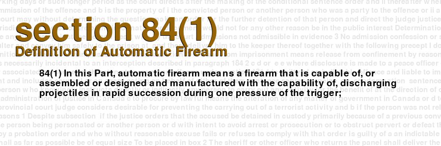 Definition of Automatic Firearm