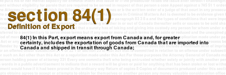 Definition of Export
