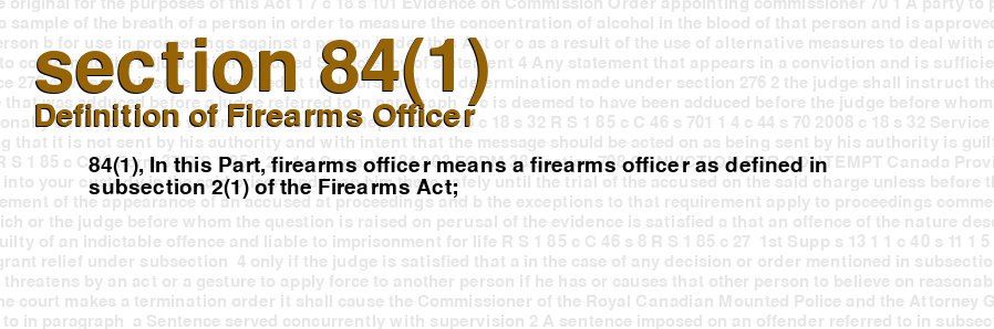 Definition of Firearms Officer
