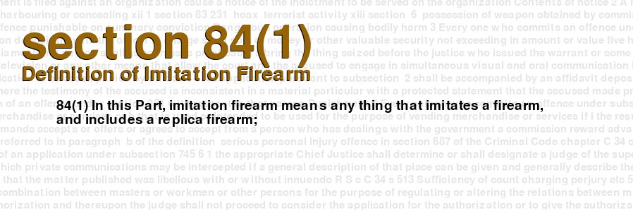 Definition of Imitation Firearm
