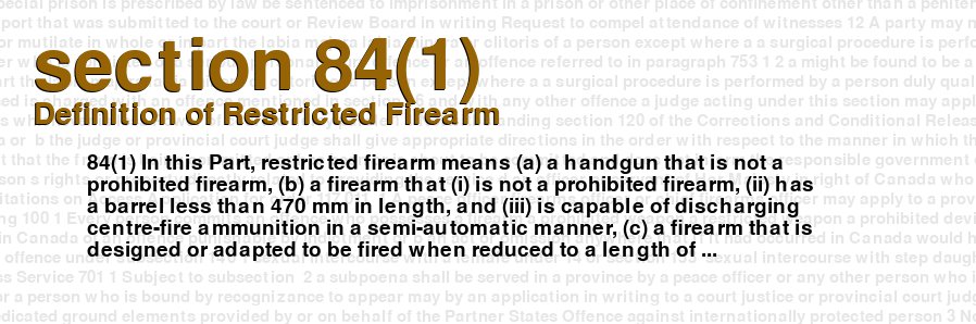 Definition of Restricted Firearm