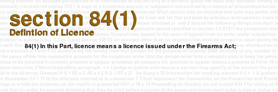 Defintion of Licence