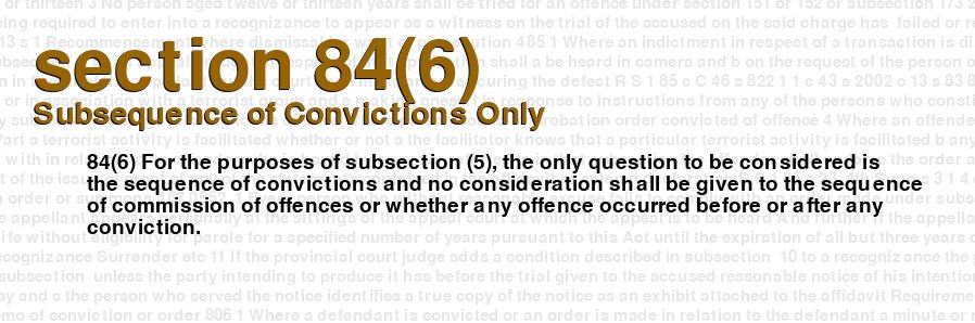 Subsequence of Convictions Only