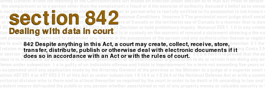 Dealing with data in court
