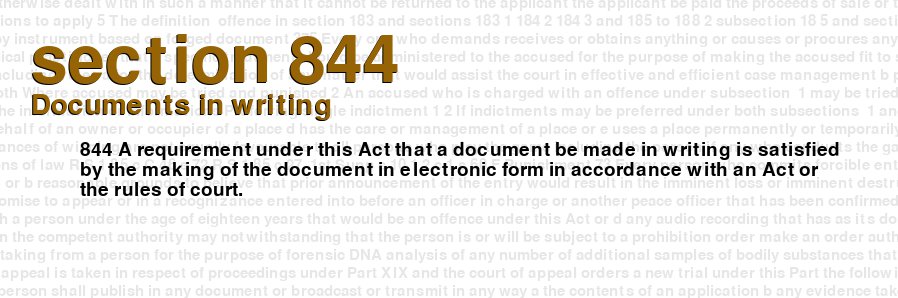 Documents in writing