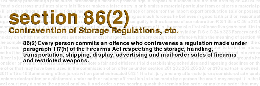 Contravention of Storage Regulations, etc.