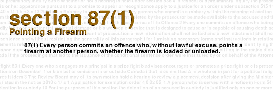 Pointing a Firearm