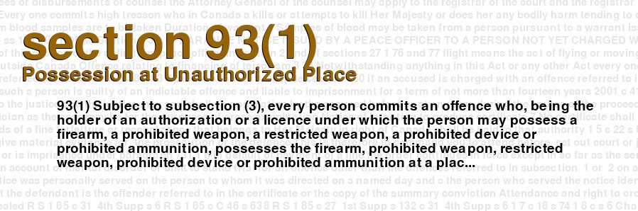 Possession at Unauthorized Place