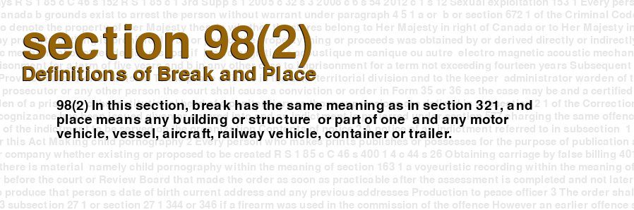 Definitions of Break and Place