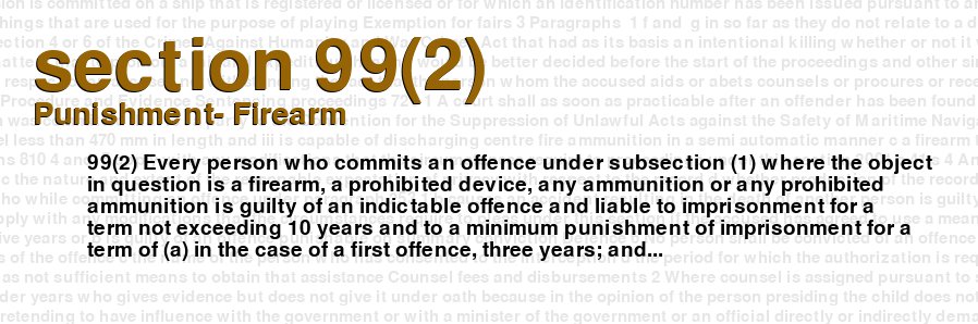 Punishment- Firearm